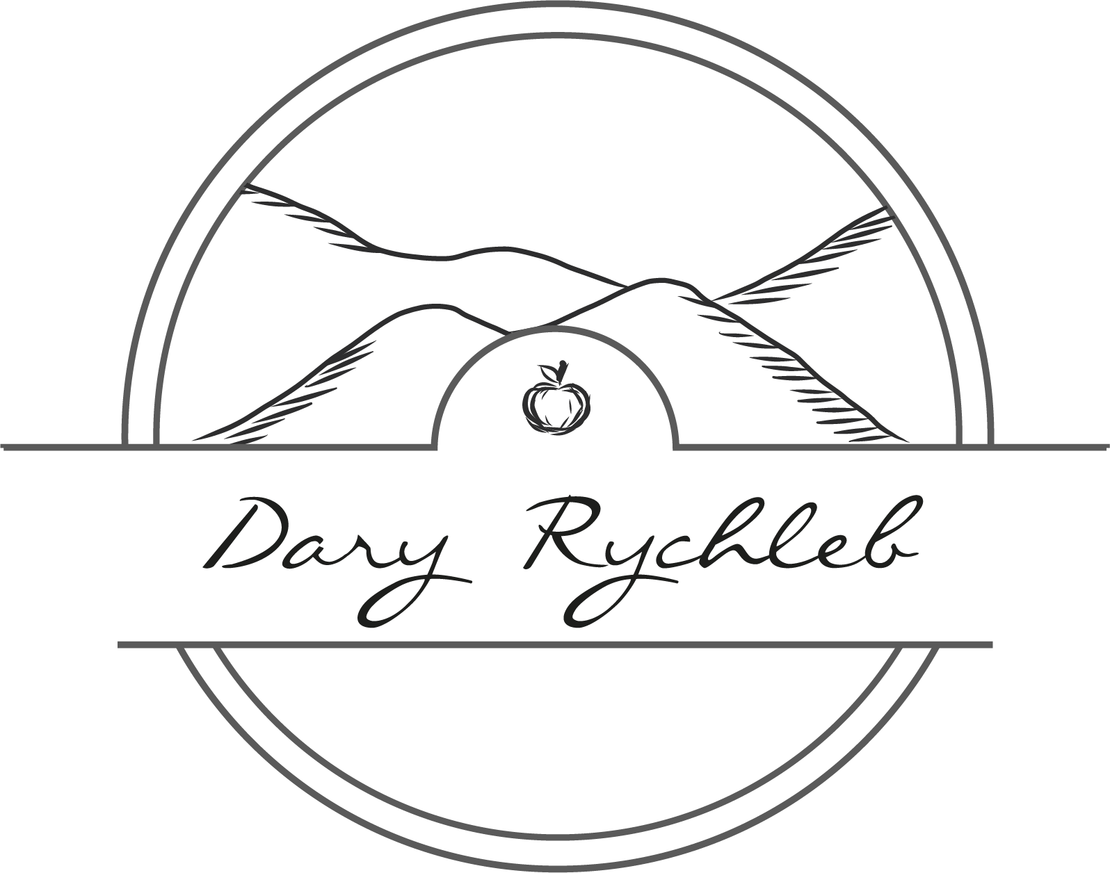 Logo VS Rychleby s.r.o. (monochromatická verze)